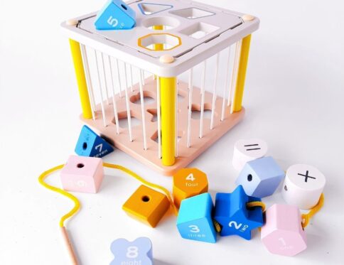 Drvena didaktička kocka – sorter