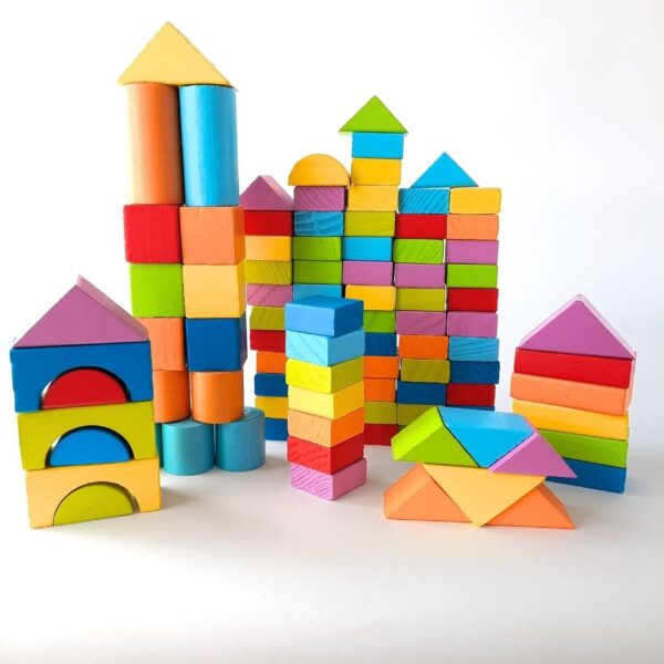 Drvene kocke – Wooden Blocks Bucket