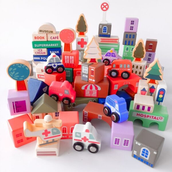 Drvene kocke – City Blocks Box