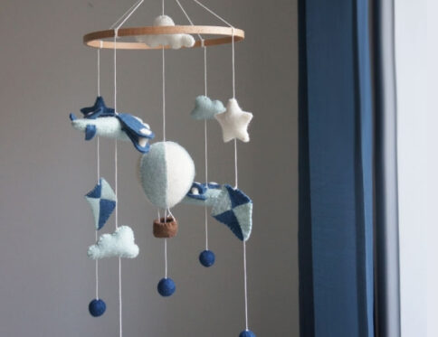 Gamcha viseći mobil – Avion, balon i zmaj