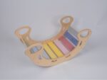 Wooden Montessori swing PRO 5in1 set with board 2in1 pastel