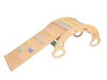 Wooden Montessori swing PRO 5in1 set with board 2in1 pastel