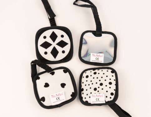 Jolly Designs Kontrastne kartice – set od 4