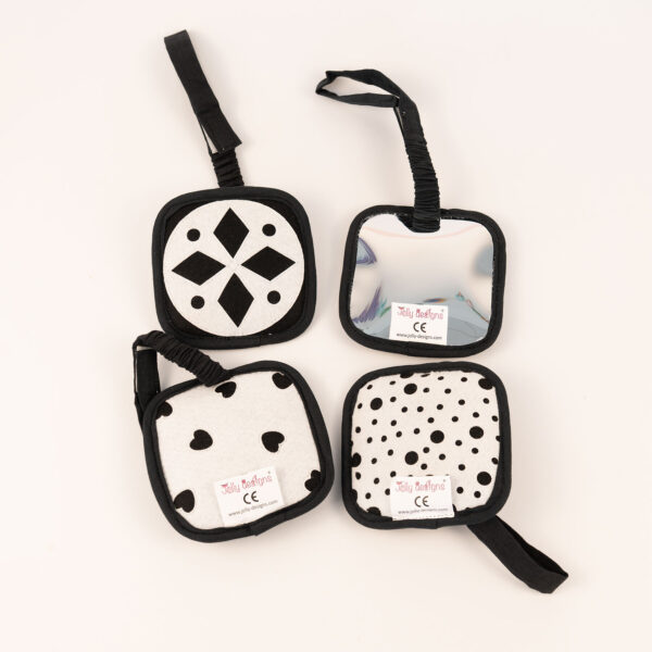 Jolly Designs Kontrastne kartice – set od 4