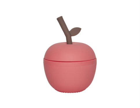 OYOY Mini čaša Jabuka – Cherry Red