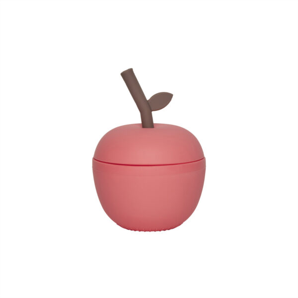 OYOY Mini čaša Jabuka – Cherry Red
