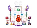 Magnetic building set EliFix fresh - ball track 222 pcs + luminous balls