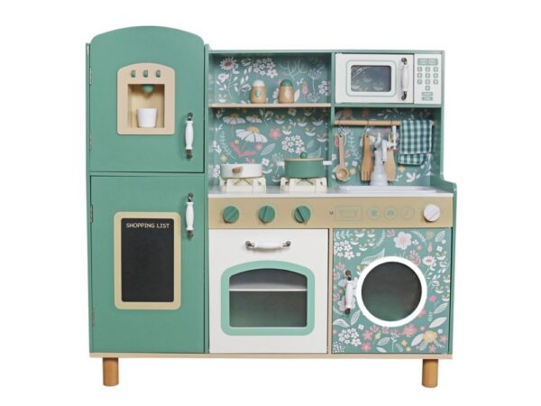 Children's wooden kitchen with sounds - vintage style