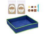 Kinetic sand with sandbox and moulds