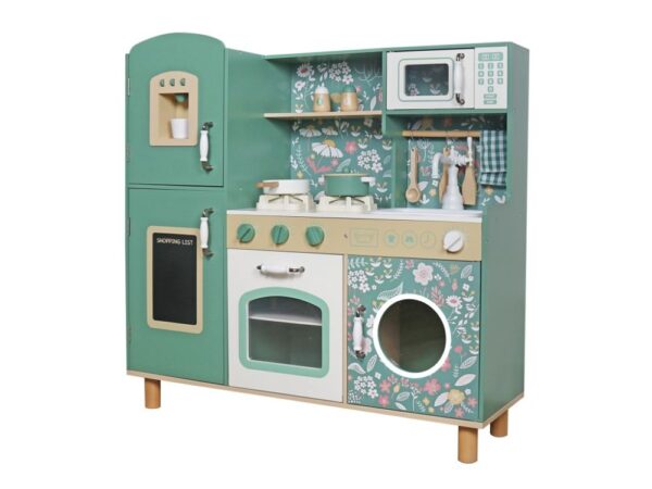 Children's wooden kitchen with sounds - vintage style