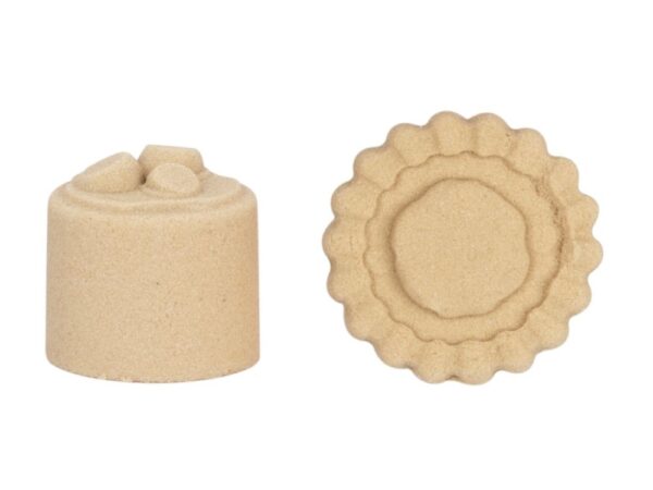 Kinetic sand with sandbox and moulds