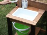 Children's outdoor sandpit - high