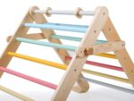 Growing montessori Pikler triangle with board 2in1 - set fresh