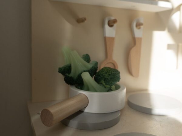 Children's wooden kitchen with window