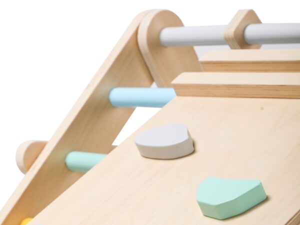 Growing montessori Pikler triangle with board 2in1 - set fresh