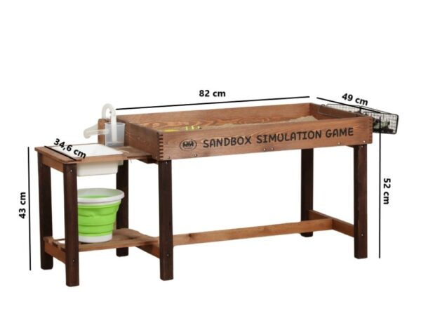 Children's outdoor sandpit - high