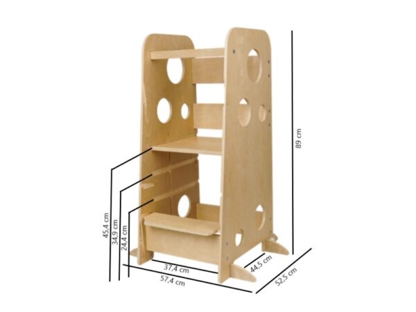 Growing Learning Tower 3in1 Bubble 90 cm with stabilizing elements