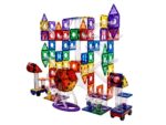 Magnetic building set EliFix fresh - ball track 222 pcs + luminous balls