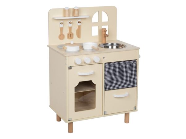 Children's wooden kitchen with window