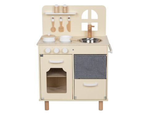Children's wooden kitchen with window