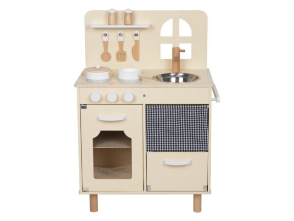 Children's wooden kitchen with window