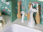Children's wooden kitchen with sounds - vintage style
