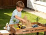 Children's outdoor sandpit - high