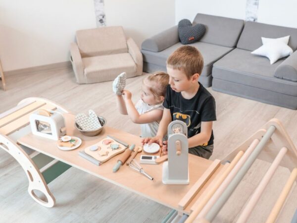 Children's coffee bean machine - grey