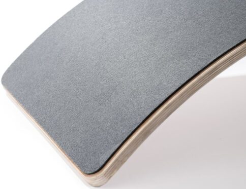 Wooden Balance Board XL with Felt - Grey