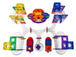 Magnetic building set EliFix fresh - ball track 222 pcs + luminous balls