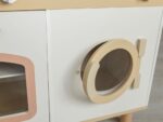 Baby wooden kitchen with sounds - cream with flowers