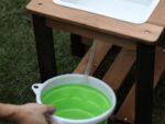 Children's outdoor sandpit - high